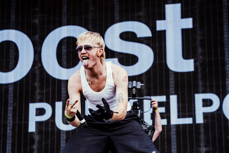 Joost op het podium bij Pukkelpop